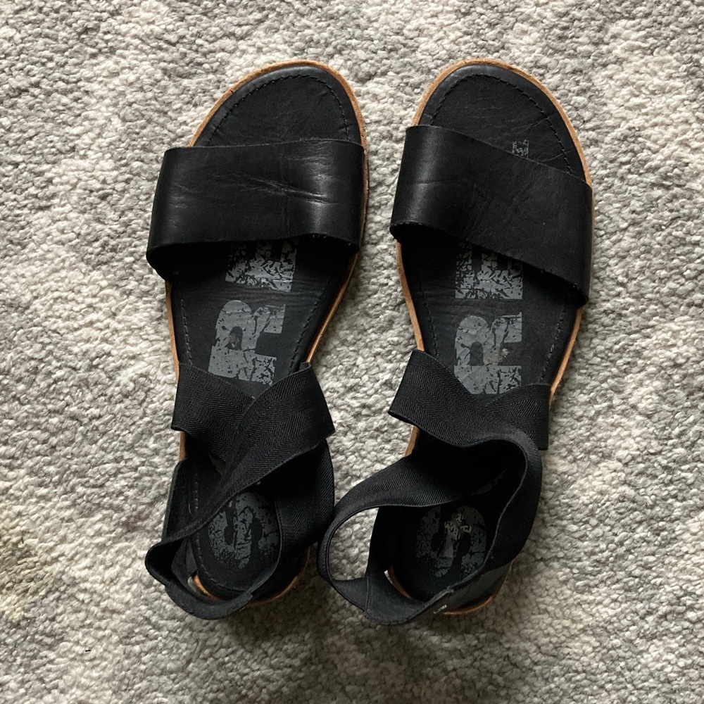 Sorel Black Sandals